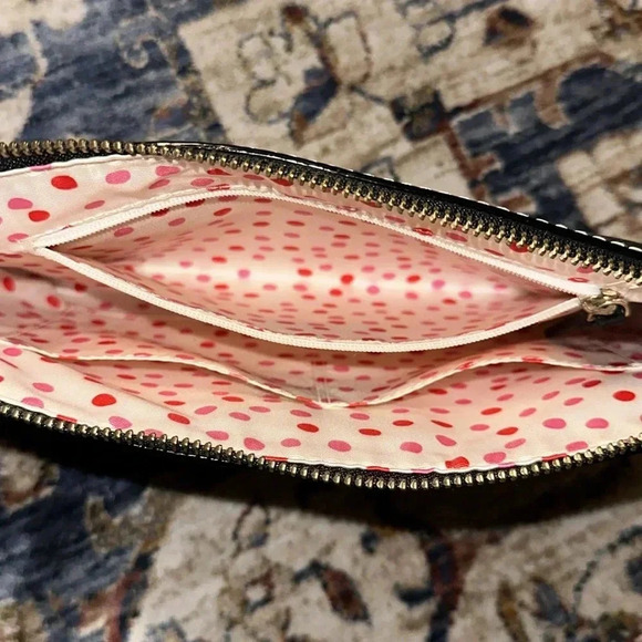 KATE SPADE NY LARGE HANDBAG WRISTLET PURSE BLACK LEATHER Gorgeous/Elegant - Picture 13 of 13